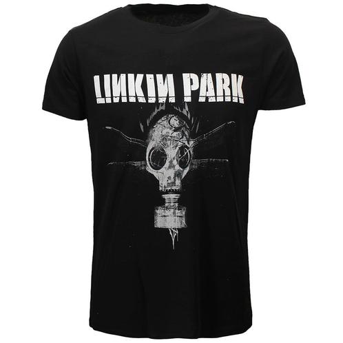 Linkin Park Dragon Fly Gas Mask T-Shirt Zwart - Officiële, Kleding | Heren, T-shirts