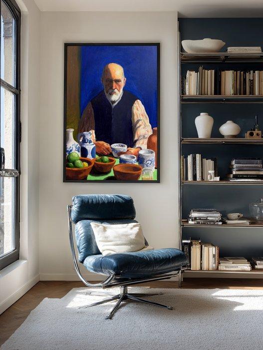 E. García - EL ABUELO XL (NO RESERVE), Antiek en Kunst, Kunst | Schilderijen | Modern