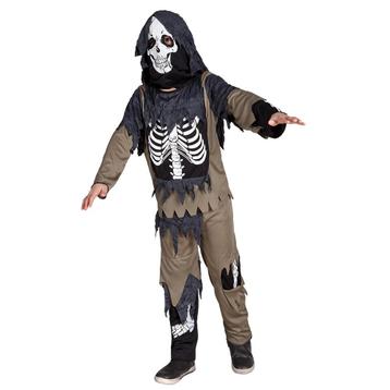 Halloween Skelet Kostuum Zombie Kind, Verzenden, Nieuw