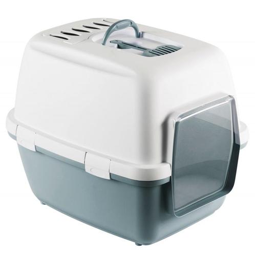 Bac à litière cathy comfort, blanc/bleu, 58 x 45 x 48 cm -, Dieren en Toebehoren, Katten-accessoires