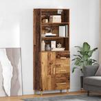 vidaXL Highboard met lade Oud Hout 69,5 x 32,5 x 180 cm, Verzenden
