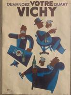 Paul Colin - Vichy - Demandez votre Quart, Antiek en Kunst, Kunst | Tekeningen en Fotografie