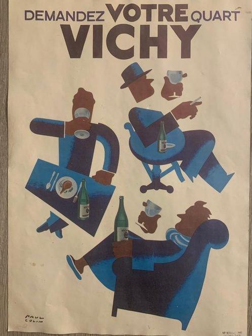 Paul Colin - Vichy - Demandez votre Quart, Antiek en Kunst, Kunst | Tekeningen en Fotografie