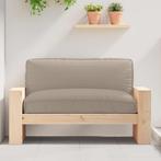 vidaXL Palletkussen voor zitting Taupe 120 x 80 x 12 cm, Verzenden, Nieuw