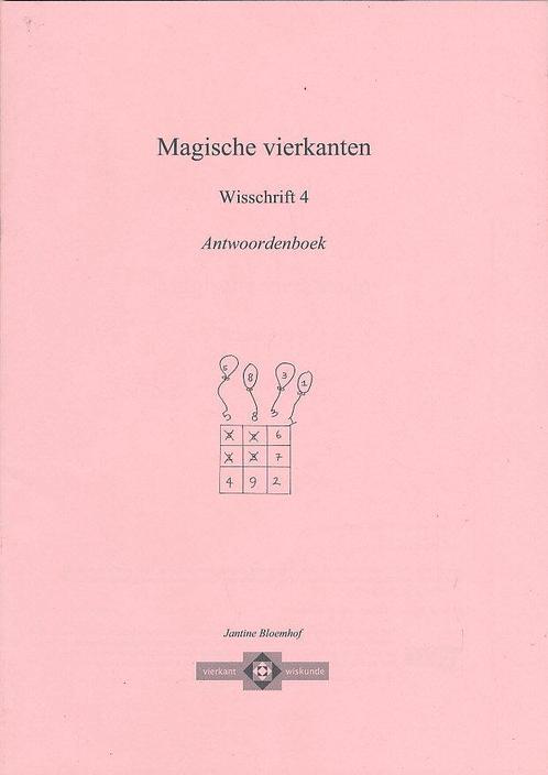 Stichting Vierkant Antwoorden werkschrift 4, Livres, Livres scolaires, Envoi