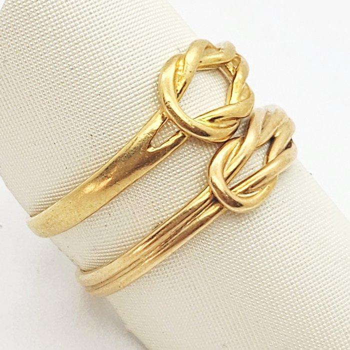 Ring - 18 karaat Geel goud, Handtassen en Accessoires, Ringen