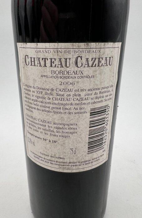2006 Chateau Cazeau - Bordeaux - 5 Fles (0,75 liter), Verzamelen, Wijnen