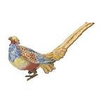 Beeldje - Phaesant - Brons, Marmer