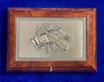 Valenti & Co. - Boîte à bijoux - Argent 925, Burl Wood -, Antiek en Kunst