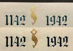 Belgique 1942 - Orval bloc avec CURIOSITÉ : Impression, Gestempeld