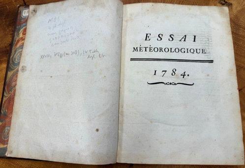 Joseph Toaldo - Essai météorologique sur la véritable, Antiek en Kunst, Antiek | Boeken en Manuscripten
