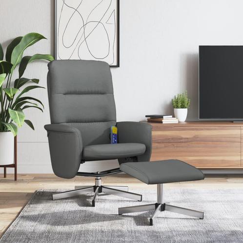 vidaXL Massagestoel verstelbaar met voetenbank stof, Huis en Inrichting, Fauteuils, Nieuw, Verzenden
