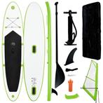 vidaXL Stand Up Paddleboard opblaasbaar met zeilset groen en, Watersport en Boten, Suppen, Verzenden, Nieuw