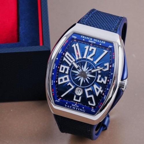 Franck Muller - Vanguard Yachting - V45SCDT ACBL - Heren -, Handtassen en Accessoires, Horloges | Heren