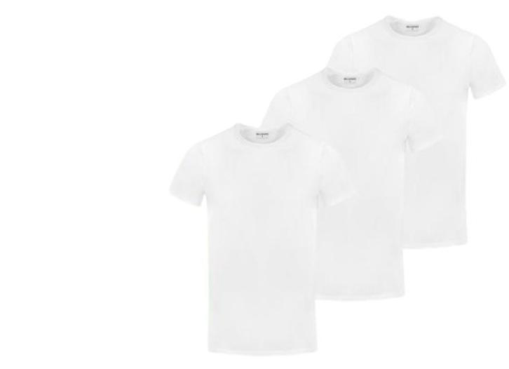 2dekans | Milanoro - 3 zachte bamboe T-shirts - Wit - V-hals, Kleding | Dames, Broeken en Pantalons, Ophalen of Verzenden