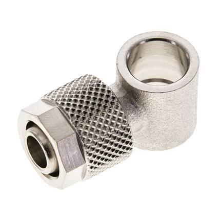 10x8 & G1/8 Raccord Banjo à poussoir en laiton nickele [2, Doe-het-zelf en Bouw, Overige Doe-Het-Zelf en Bouw, Verzenden