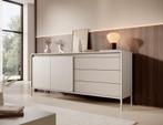 Meubella Dressoir Saran beige 187 cm, Nieuw, 150 tot 200 cm, 25 tot 50 cm, Verzenden