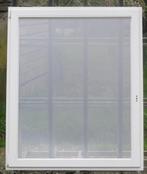 pvc raam , chassis , venster 124 x 151 wit / zwart ral 9005, Doe-het-zelf en Bouw, Nieuw, Kunststof, Raamkozijn, 150 tot 225 cm