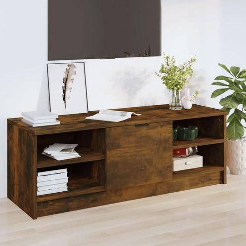 vidaXL Tv-meubel 102x35,5x36,5 cm bewerkt hout gerookt, Maison & Meubles, Armoires | Mobilier de télévision, Envoi