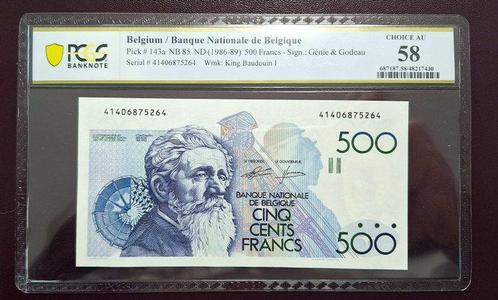 België. - 2 x 500 Francs ND (1986-89) - Consecutive - Pick, Postzegels en Munten, Munten | Nederland