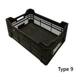 Kunststof krat 600x400x240mm zwart geperforeerd gebruikt, Doe-het-zelf en Bouw, Ophalen of Verzenden, Nieuw