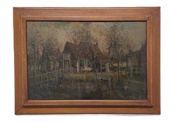 Henri van Daalhoff (1867-1953) - **NO RESERVE** Boerenhoeve, Antiquités & Art, Art | Peinture | Classique