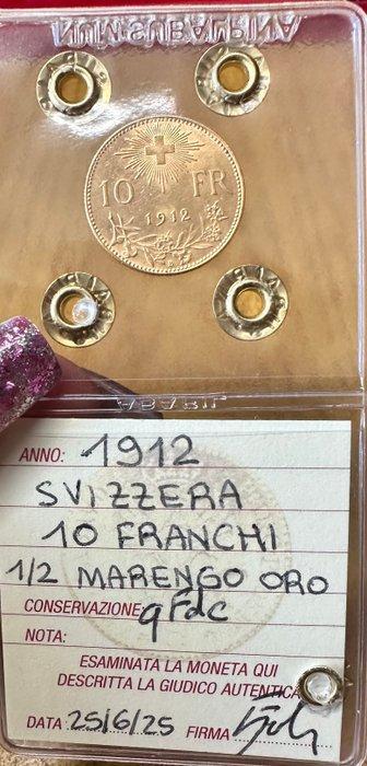 Zwitserland. 10 Francs 1912 B Bern, Postzegels en Munten, Munten | Europa | Niet-Euromunten