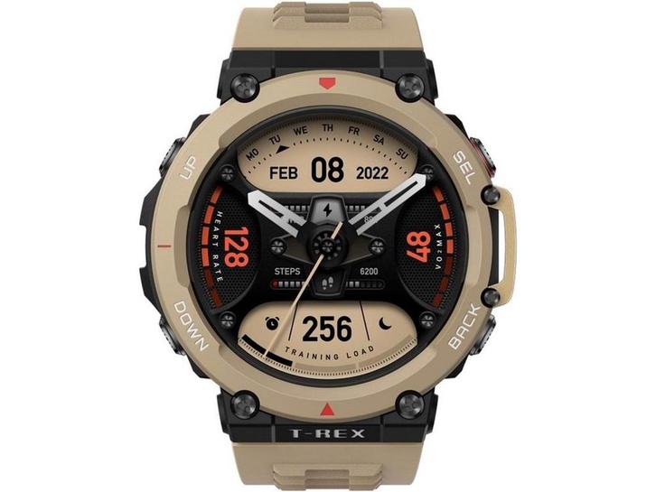 Amazfit T-Rex 2 - Smartwatch - 15 militaire tests - Zwart, Handtassen en Accessoires, Smartwatches, Nieuw, Verzenden