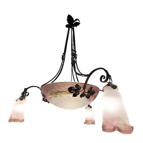 Muller Frères - Plafondlamp - Gietijzer - Art Nouveau-lamp, Antiek en Kunst, Kunst | Designobjecten
