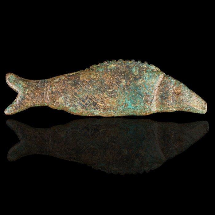 Oud-Egyptisch Brons visamulet (Zonder Minimumprijs), Antiek en Kunst, Antiek | Overige Antiek