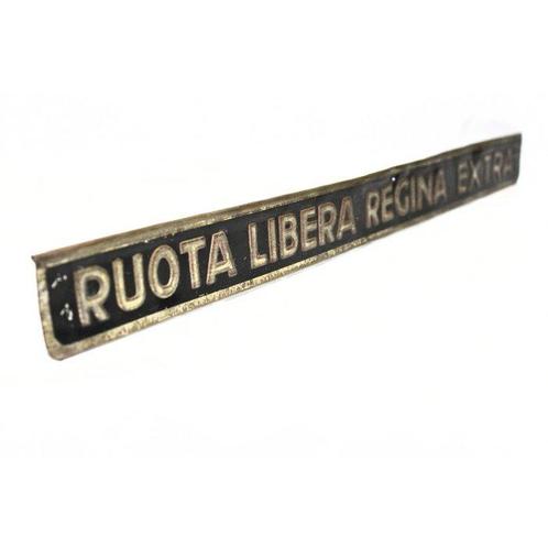 RUOTA LIBERA REGINA EXTRA - METALGRAF AB (Milano) - Enseigne, Antiquités & Art, Antiquités | Assiettes décoratives & Carrelages