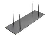 Metaalstaander metalen pin standaard 4 pinnen zwart 40x13x13, Nieuw