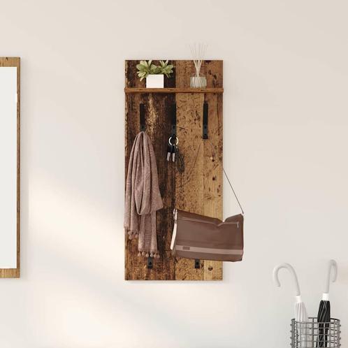vidaXL Wandgemonteerde kapstok Oud hout 90 x 40 x 10 cm, Huis en Inrichting, Kasten | Wandmeubels, Nieuw, Verzenden