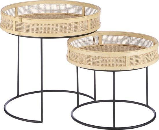 2dekans | Mica Decorations Leandro Bijzettafel - Set van 2 -, Huis en Inrichting, Tafels | Bijzettafels, Ophalen of Verzenden