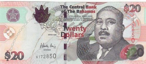74 20 v Chr Bahamas P 74 20 Dollars 2006 Unc, Postzegels en Munten, Bankbiljetten | Europa | Niet-Eurobiljetten, België, Verzenden