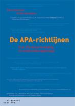 De APA-richtlijnen 9789046907283 Petra Poelmans, Boeken, Verzenden, Zo goed als nieuw, Petra Poelmans
