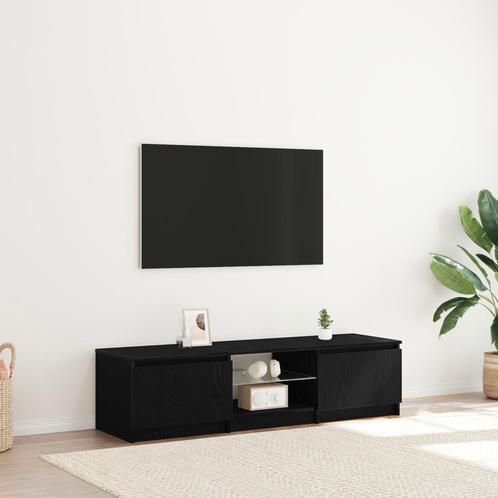 vidaXL TV Kast Zwart 140 x 38.5 x 36 cm Bewerkt hout, Huis en Inrichting, Kasten |Televisiemeubels, Nieuw, Verzenden