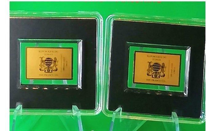 Tsjaad. 3000 Francs Lote de monedas historias Alemanas 2 x, Postzegels en Munten, Munten | Europa | Niet-Euromunten