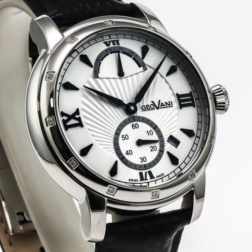 GEOVANI - Swiss Diamond Automatic Watch - GORA595-SL-D-1 -, Handtassen en Accessoires, Horloges | Heren