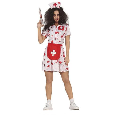 Verpleegster Halloween Kostuum Dames Bebloed, Hobby & Loisirs créatifs, Articles de fête, Envoi