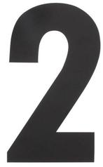 Intersteel Huiscijfer 2 500 mm rvs/mat zwart, Huis en Inrichting, Ophalen of Verzenden, Nieuw