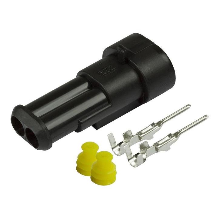AMP Superseal 2-Polig Male, 0.50mm², Auto-onderdelen, Elektronica en Kabels, Nieuw, Ophalen of Verzenden