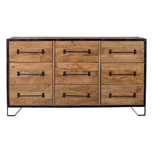 Dressoir Mangohout Neal 160 cm, Huis en Inrichting, Kasten | Dressoirs, Nieuw, Verzenden