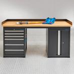 Datona Werkbank PRO eiken met 6 lades en opbergkast - 200, Ophalen of Verzenden