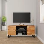 vidaXL Tv-meubel 105x33x46 cm massief acaciahout, Huis en Inrichting, Kasten |Televisiemeubels, Verzenden, Nieuw