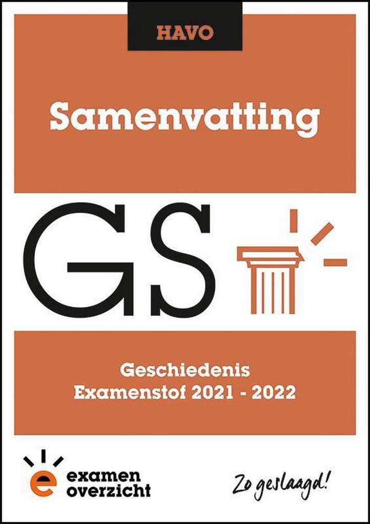 ExamenOverzicht - Samenvatting Geschiedenis HAVO, Boeken, Schoolboeken, Gelezen, Verzenden
