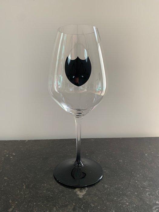 Champagneglas (6) - Dom Perignon met zwart logo en steel, Verzamelen, Wijnen