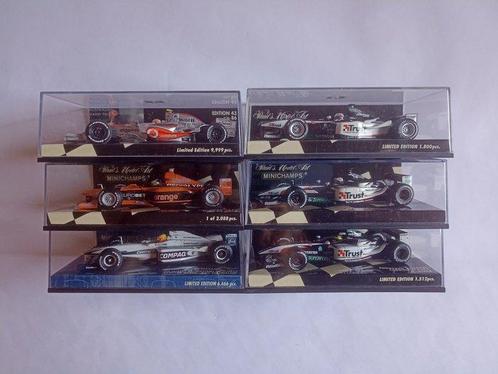 Minichamps 1:43 - Voiture miniature (6) - F1, Hobby en Vrije tijd, Modelauto's | 1:5 tot 1:12