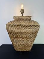 Lamp - prachtige vintage rotan xxl lamp vloerlamp (Birma