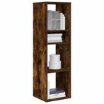 vidaXL Boekenkast 34x31x112 cm bewerkt hout gerookt, Verzenden, Nieuw